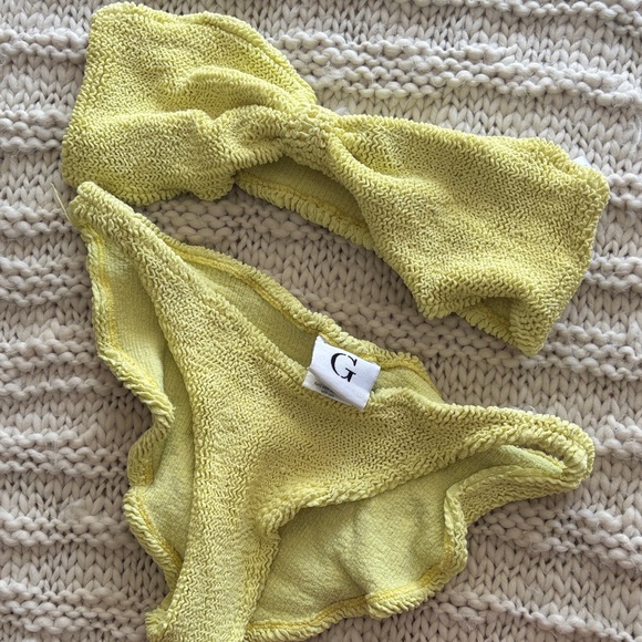 Hunza G Lemon Textured Bikini - Picture 1 of 4
